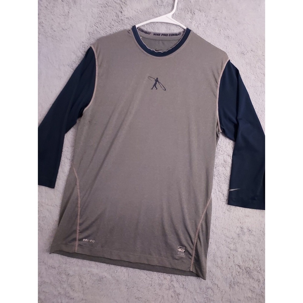 Nike Pro Combat Shirt Mens Medium Ken Griffey Jr Swingman 3/4 Sleeve Baseball M